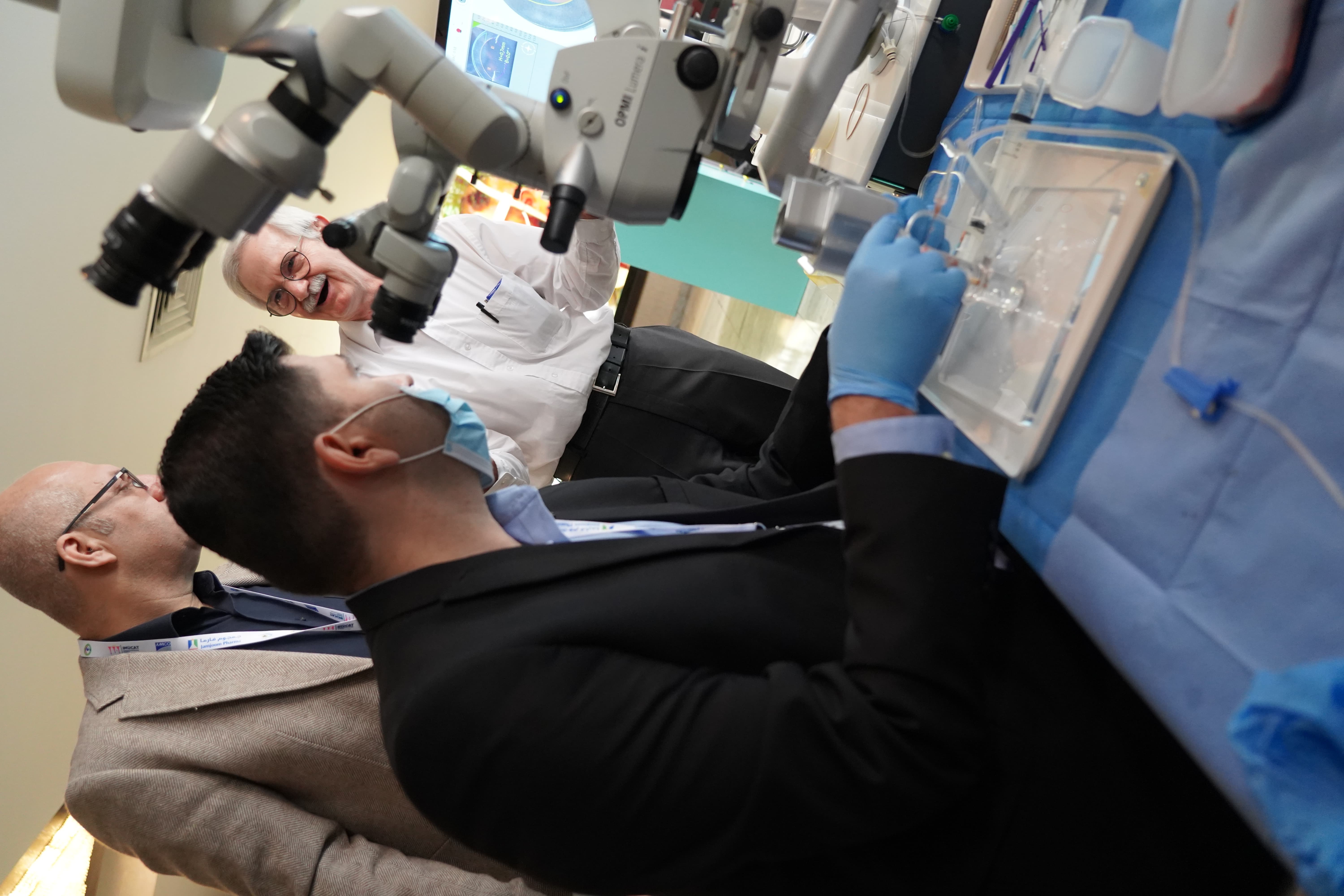 Live surgical demonstration and wet lab training session